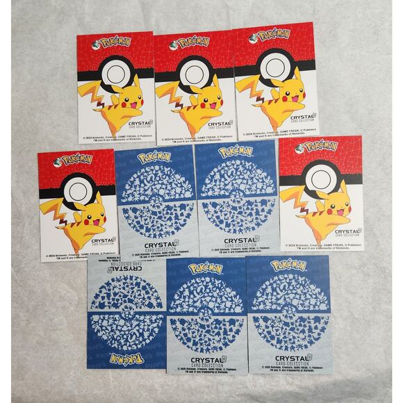 Pokemon Crystal Stained Glass Card Collection Lot Of 10 NM 2024-2025 - Picture 9 of 9